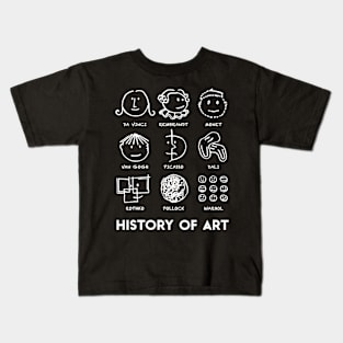 History Of Art For Teachers Students Mens Womens Love Art Kids T-Shirt